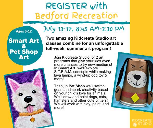 Bedford Rec STEAM-sational art & Glitter & Bling Graphic