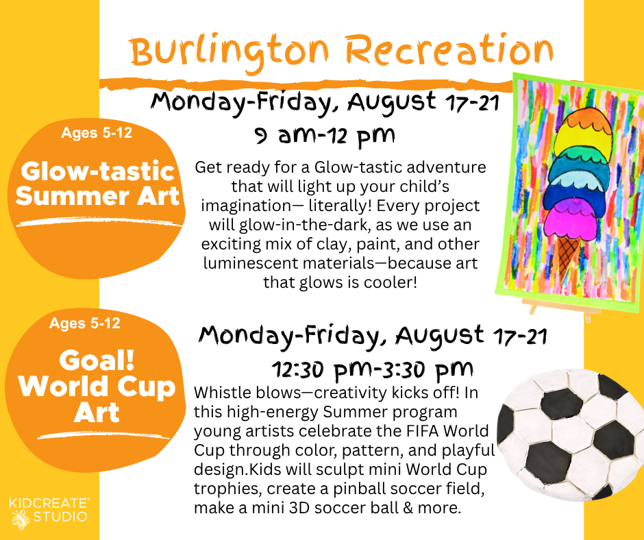Full day glowtastic Summer Art and World Cup Art