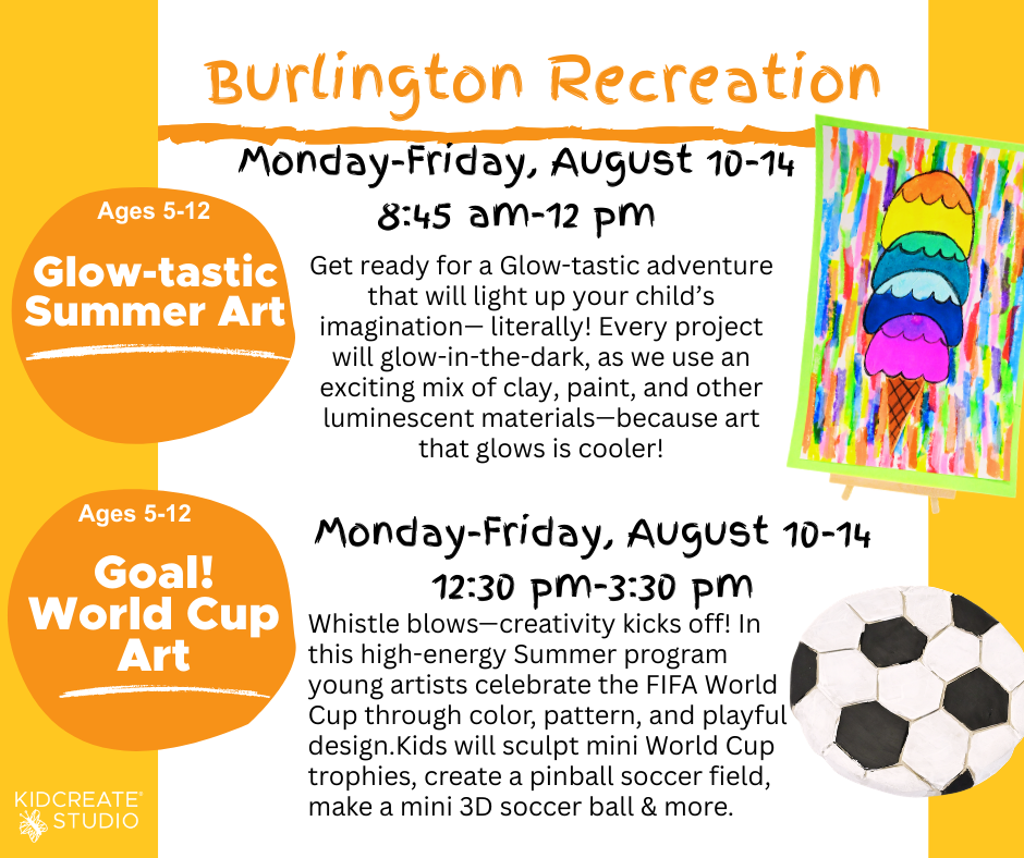 Full day glowtastic Summer Art and World Cup Art